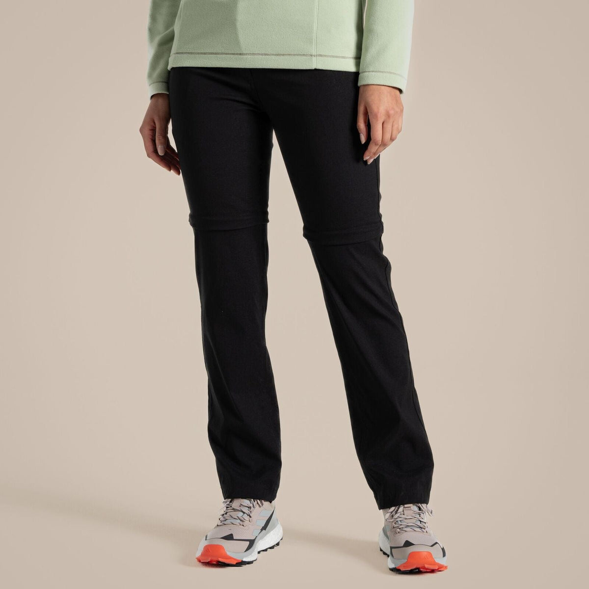 Craghoppers Kiwi Pro II Womens Convertible Trousers (REGULAR) in Black