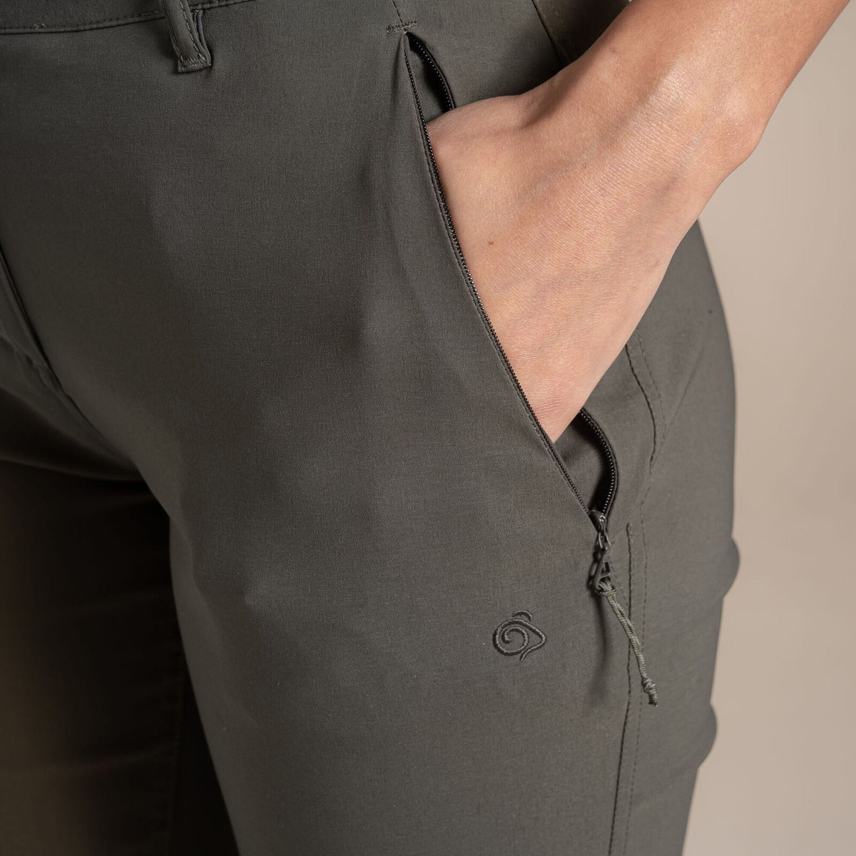 Craghoppers Kiwi Pro III Womens Trousers (REGULAR) in Mid Khaki