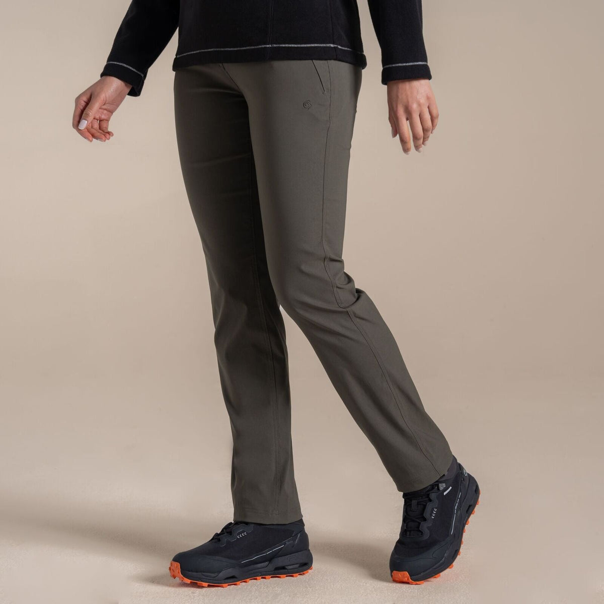 Craghoppers Kiwi Pro III Womens Trousers (REGULAR) in Mid Khaki