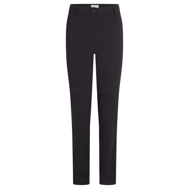 Craghoppers Kiwi Pro III Convertible Womens Trousers (REGULAR) in Black