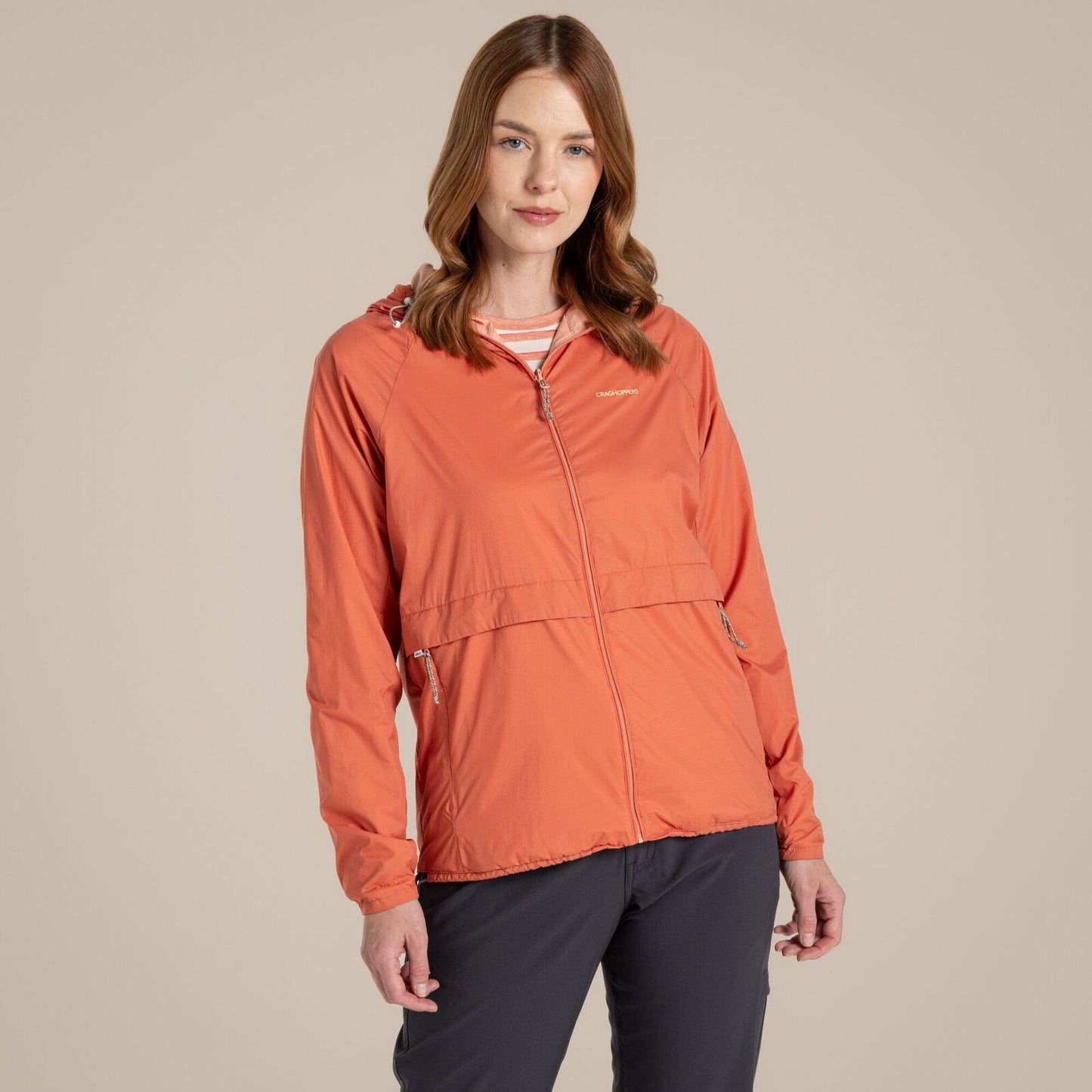 Craghoppers NosiLife Rosa Womens Reversible Jacket in Red Sandstone / Clay