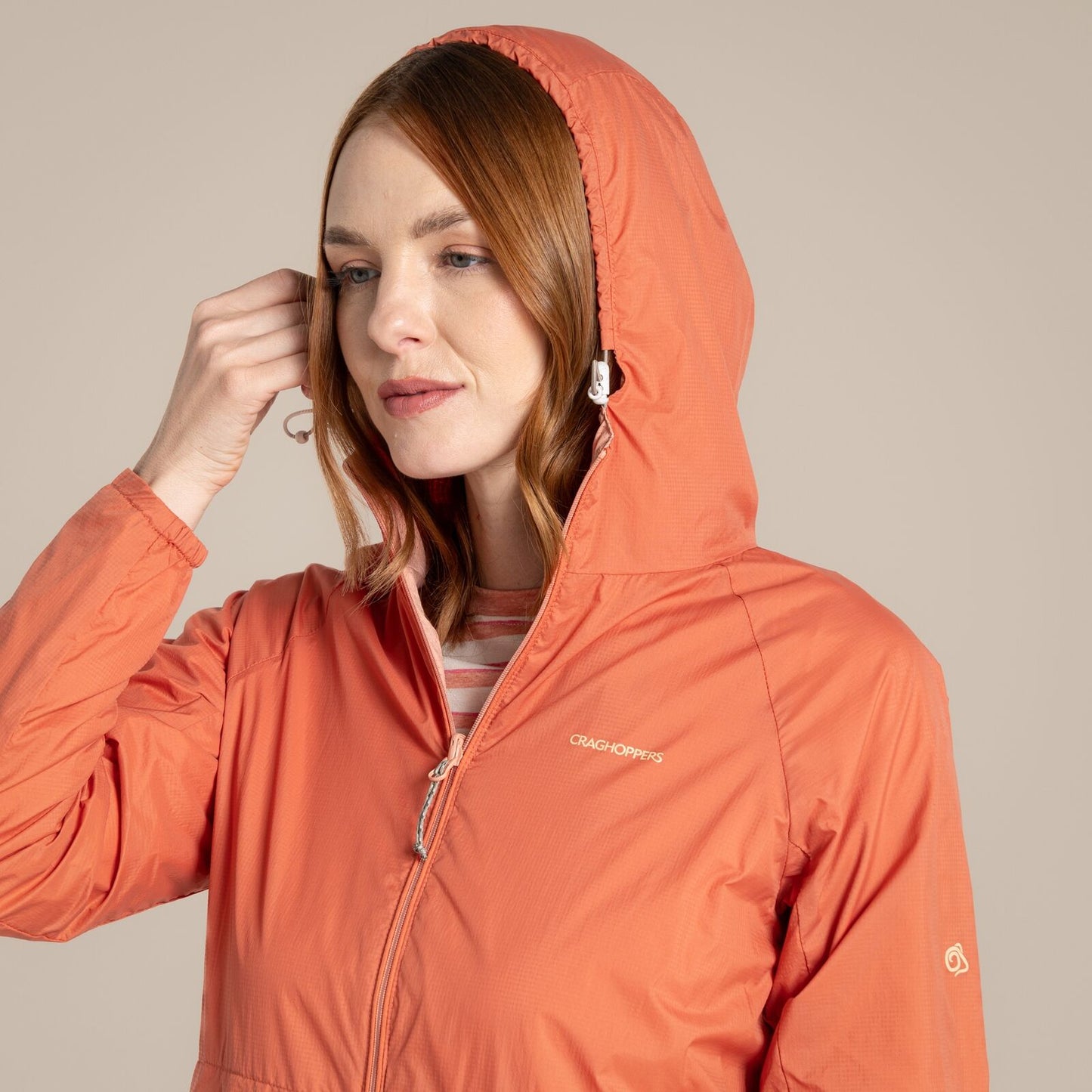 Craghoppers NosiLife Rosa Womens Reversible Jacket in Red Sandstone / Clay
