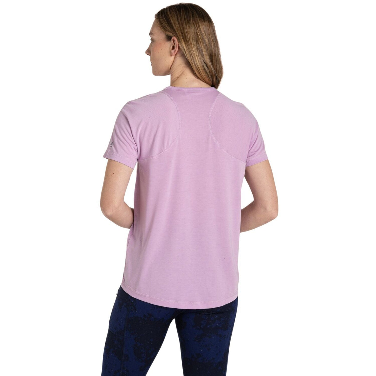 Craghoppers Dynamic Pro Womens Lightweight Moisture Wicking Short Sleeve Stretch T-Shirt in Orchid