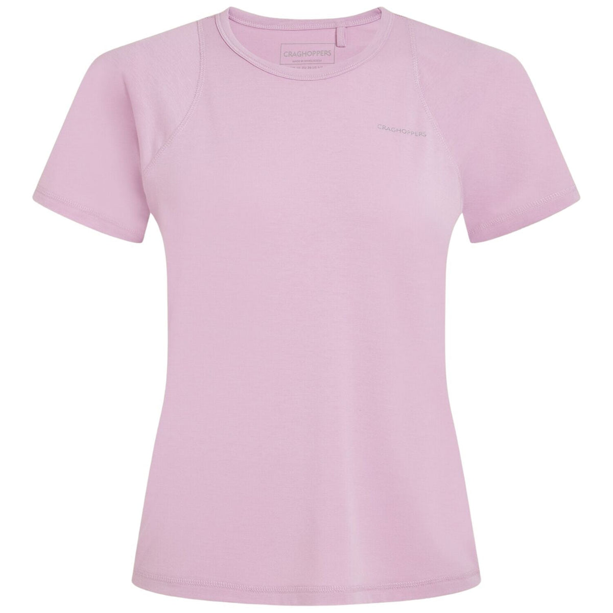 Craghoppers Dynamic Pro Womens Lightweight Moisture Wicking Short Sleeve Stretch T-Shirt in Orchid