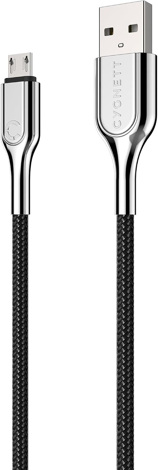 Cygnett 3-Metre Armoured Micro to USB-A Cable in Black