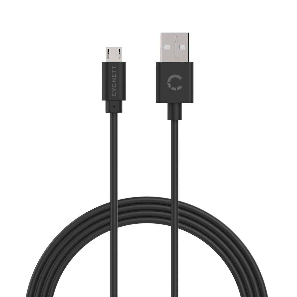 Cygnett 2-Metre Essentials Micro USB to USB-A Cable in Black
