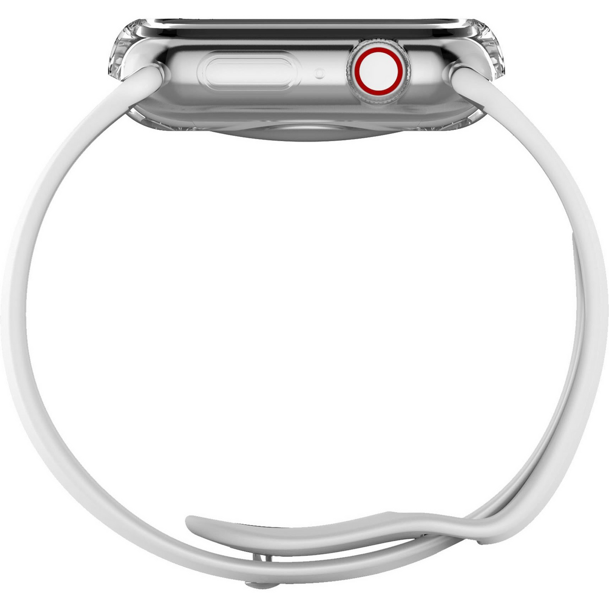 Cygnett AeroFlex Frame Protective Bumper Case for Apple Watch Series 7/8/9 45mm in Clear