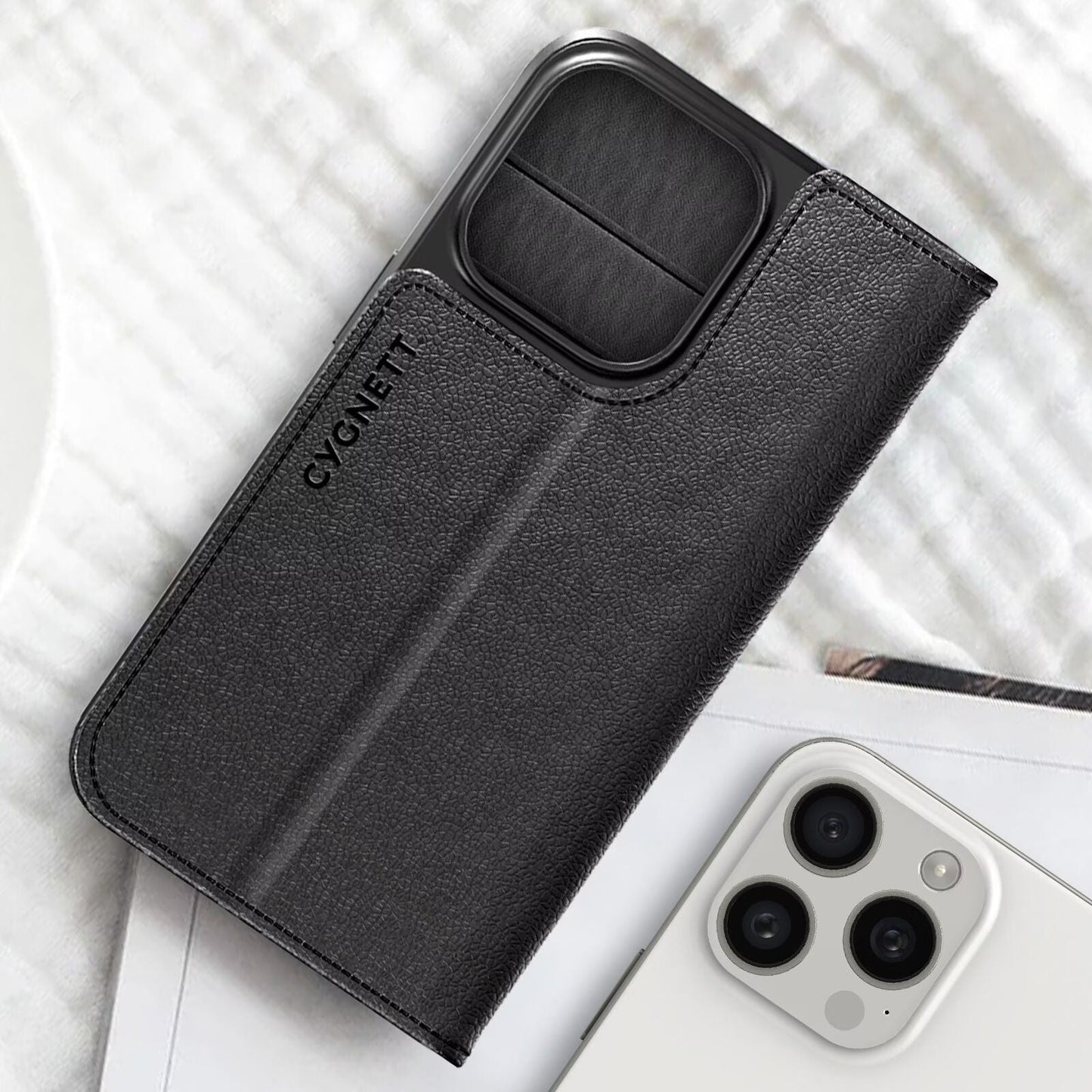 Cygnett UrbanWallet Wallet Phone Case For iPhone 15  Pro - Black