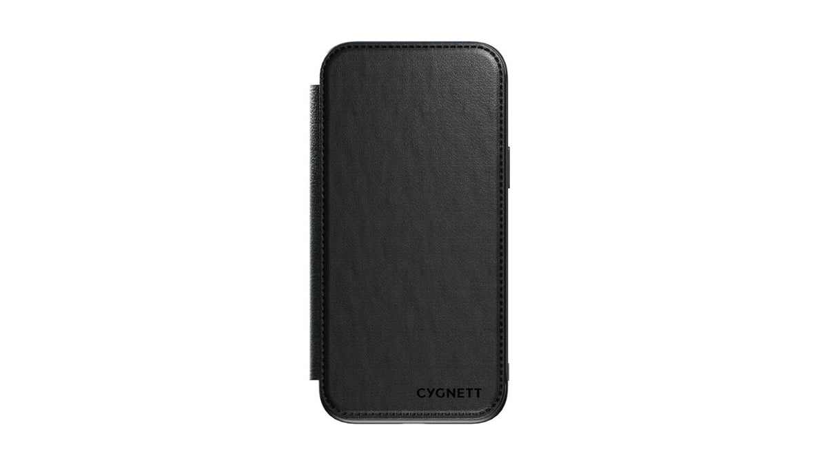 Cygnett MagSafe Leather Wallet Case for iPhone 15 Pro Max Cover in Black