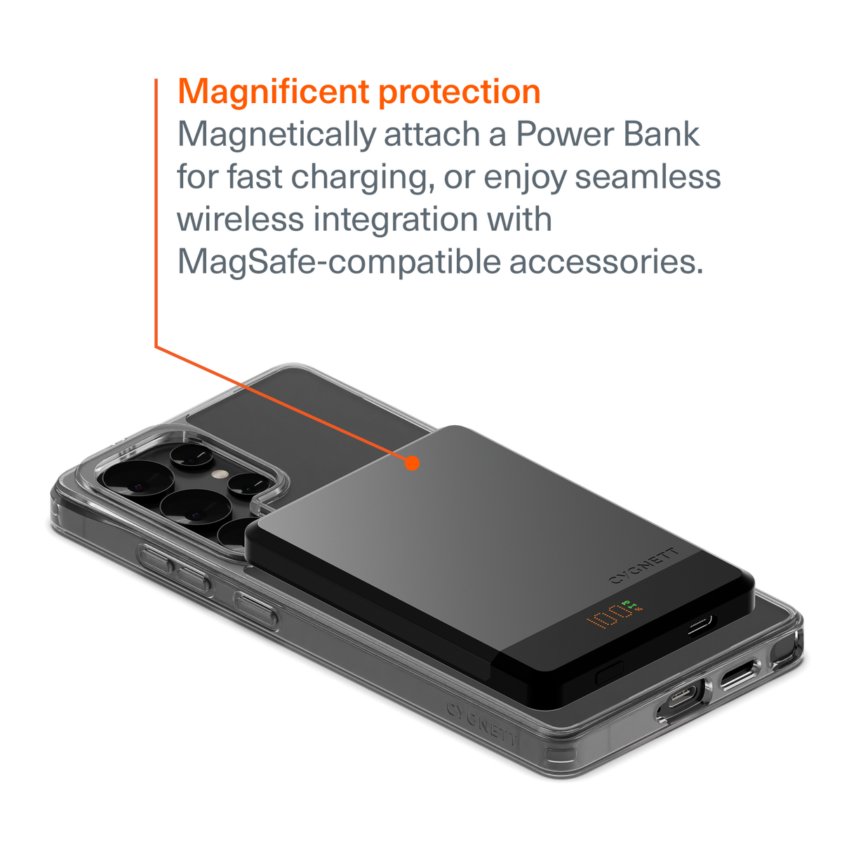 Cygnett EcoMag Mobile Phone Case for Samsung Galaxy S25 Ultra in Clear