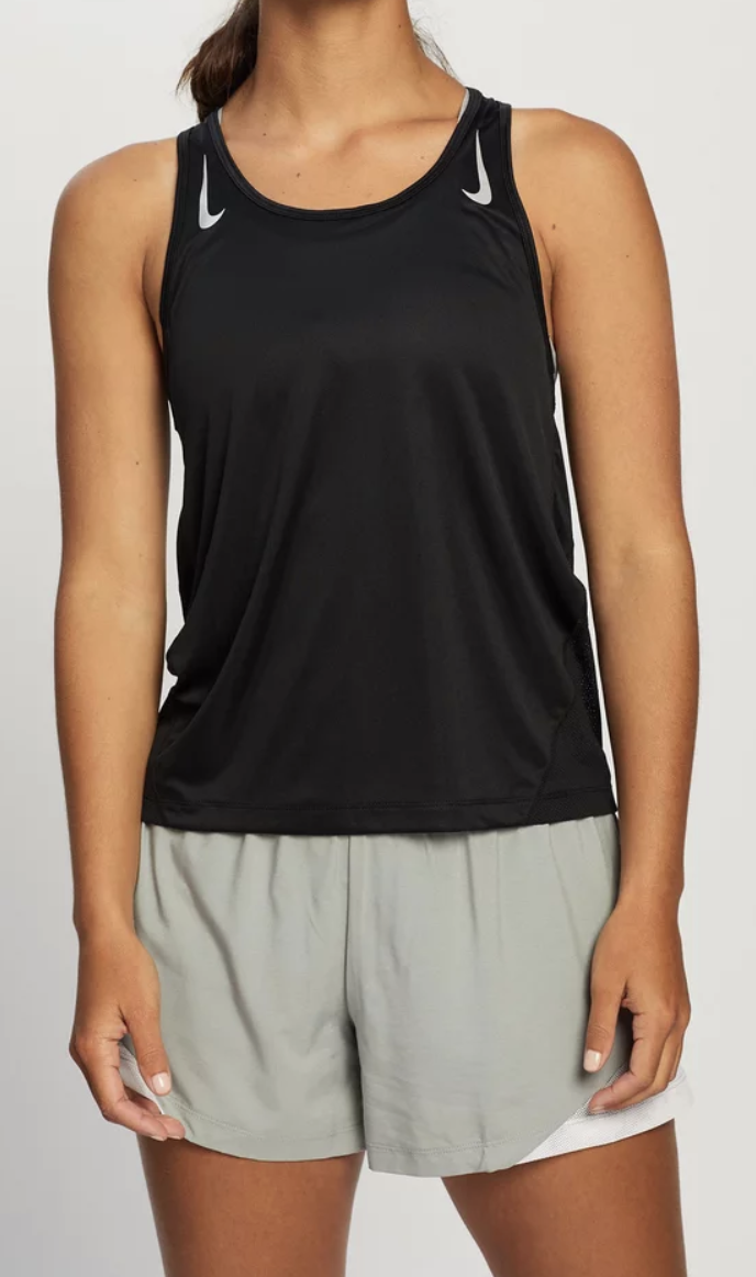 Nike Womens Running Singlet with Dri-Fit Technology - Black-7