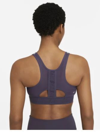 Nike Womens Swoosh UltraBreathe Medium Support Sports Bra - Purple-2