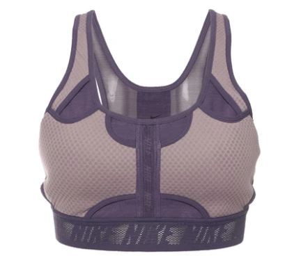 Nike Womens Swoosh UltraBreathe Medium Support Sports Bra - Purple-0