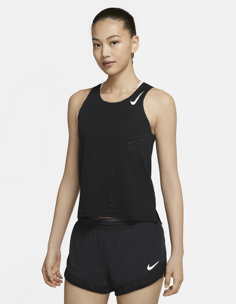 Nike Womens Aeroswift Running Singlet Run Jog Gym - Black-5