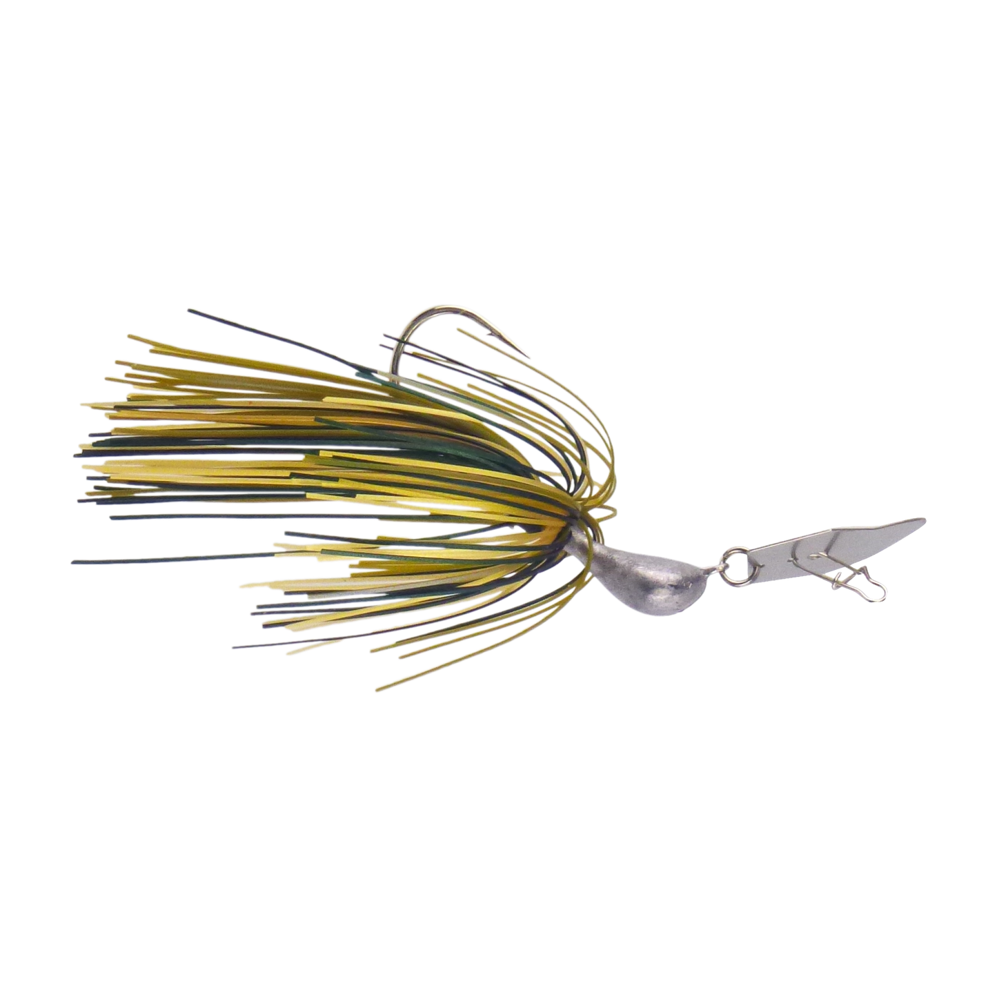 Dekoi 14gm Bladed Swim Jig, Chatterbait, Camo Green, 2 pack-0