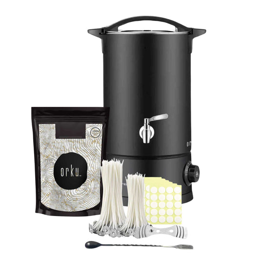 Candle Making Kit - Wax Melting Heater + Soy Wax Flakes + Wicks-0