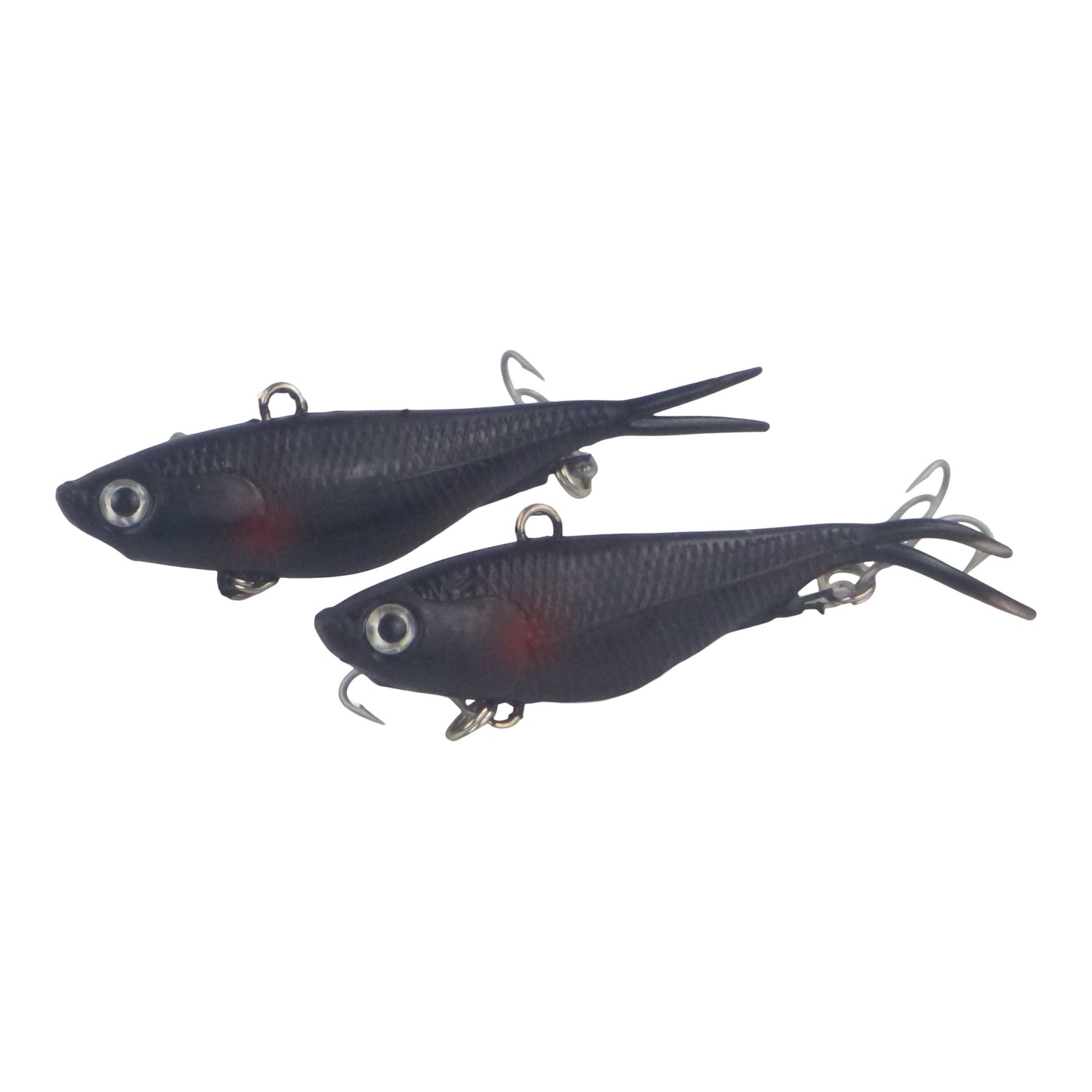 Swimerz 95mm Soft Vibe, Carbon, 2 pack-0