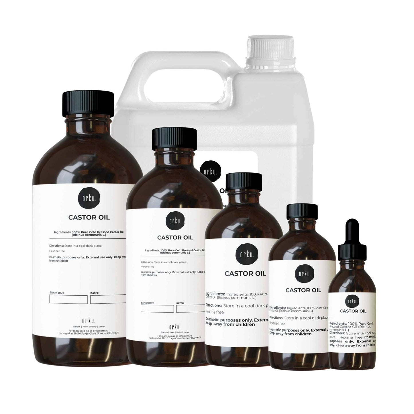 Castor Oil - Hexane Free Cold Pressed Anti Oxidant Skin Hair Care-0