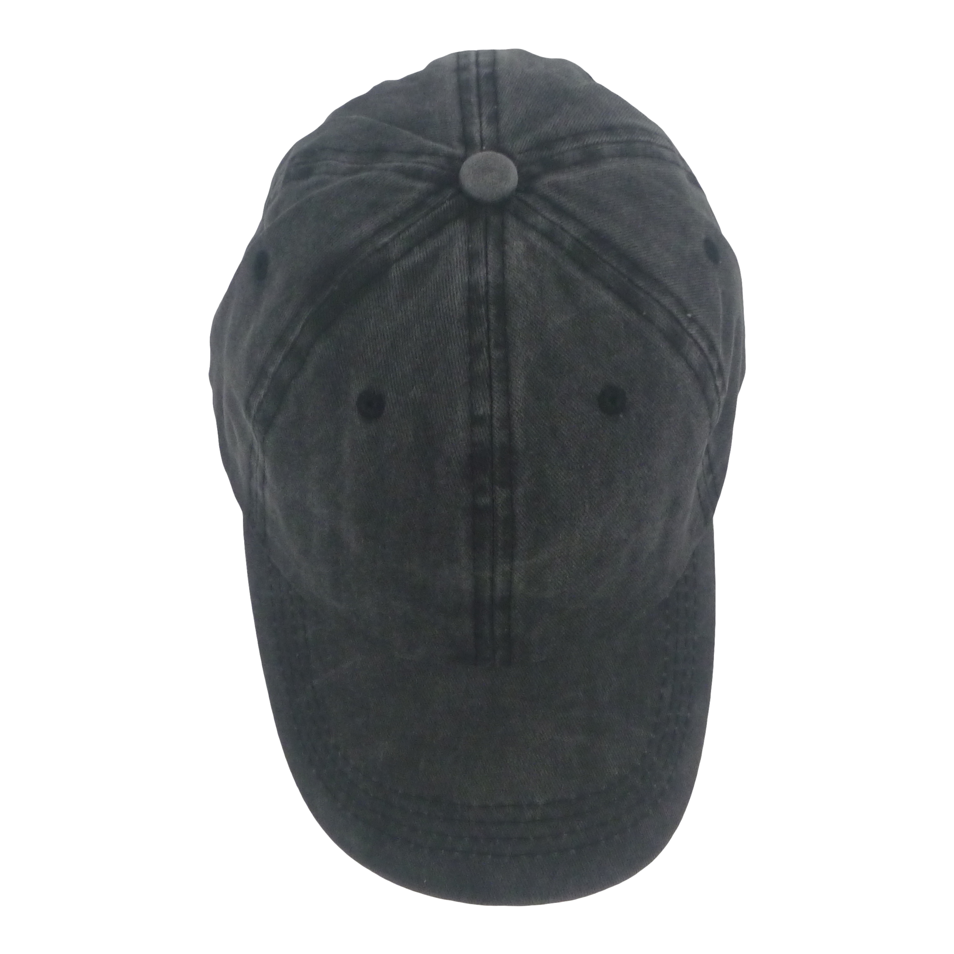 BSTC 6-Panel Baseball Cap, Distressed Cotton, Charcoal-2
