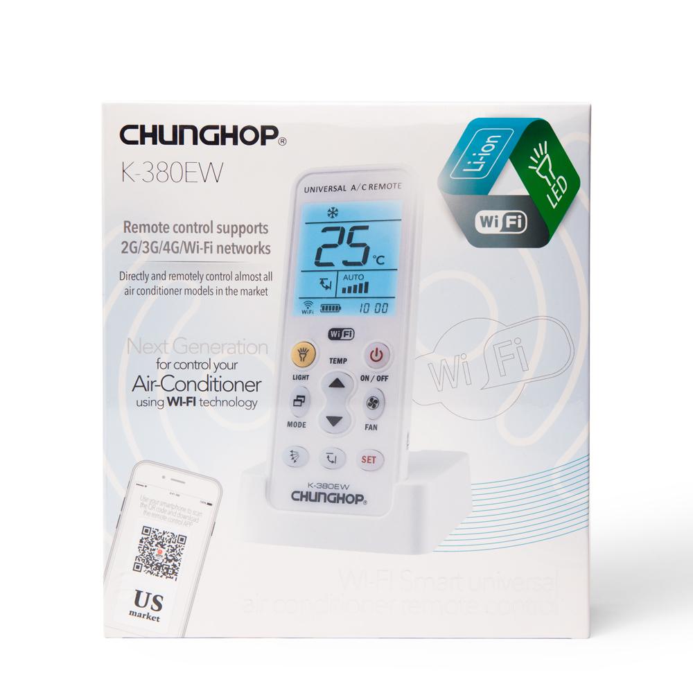 Chunghop K380EW Smart WiFi Air Conditioner Remote Compatible with HICON and More-1