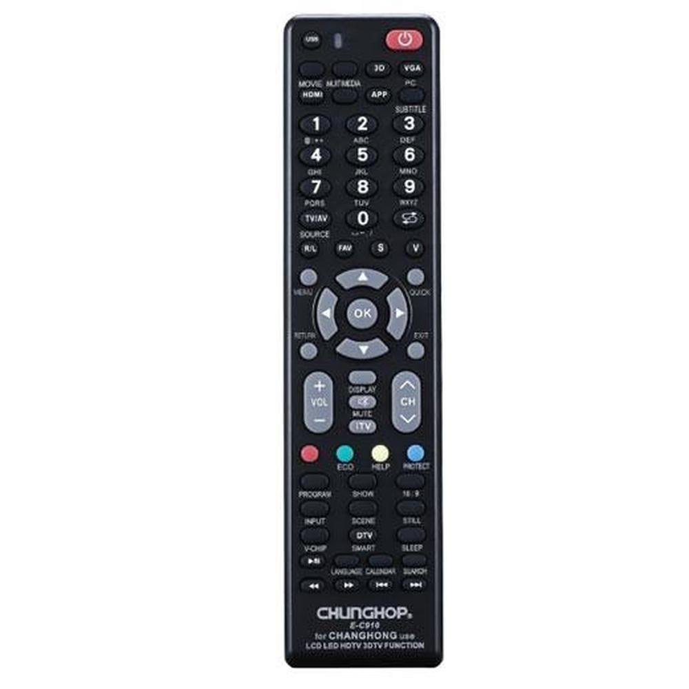Chunghop Universal TV Remote Control Compatible with Changhong LCD Smart HD Plas-0