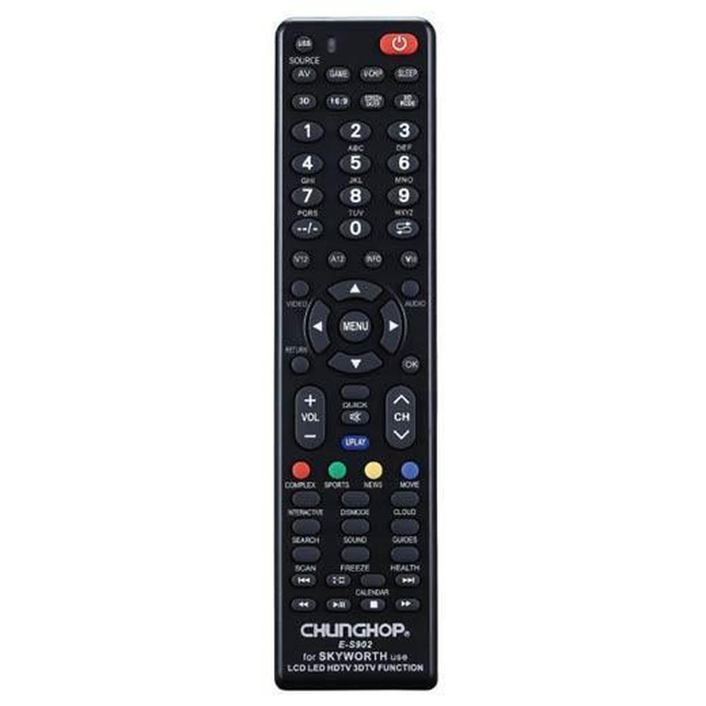 Chunghop Universal TV Remote Control Compatible with Skyworth LCD Smart HD Plasm-0