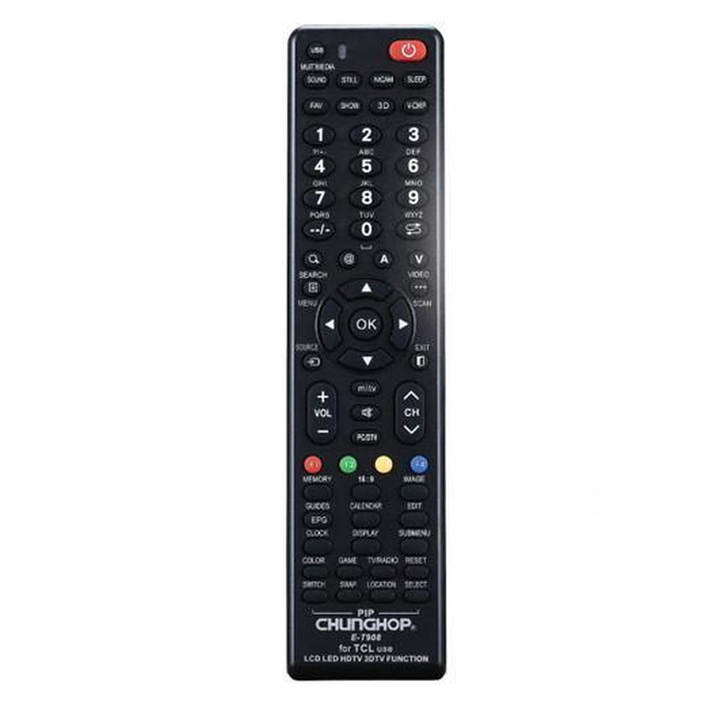 Chunghop Universal TV Remote Control Compatible with TCL LCD Smart HD Plasma-0