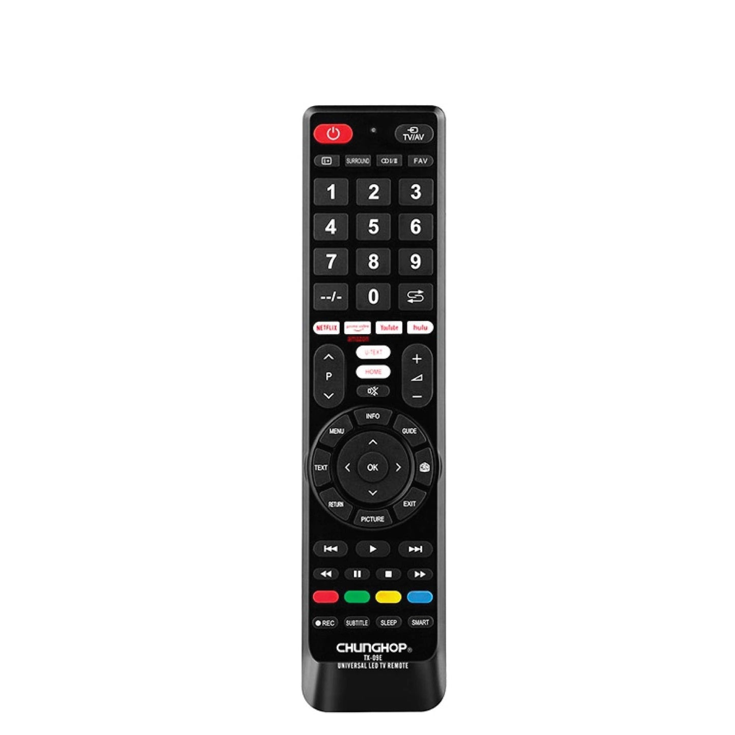 Chunghop Universal TV Remote TX-09E -3D For Smart TVs HDTV LED LCD-0