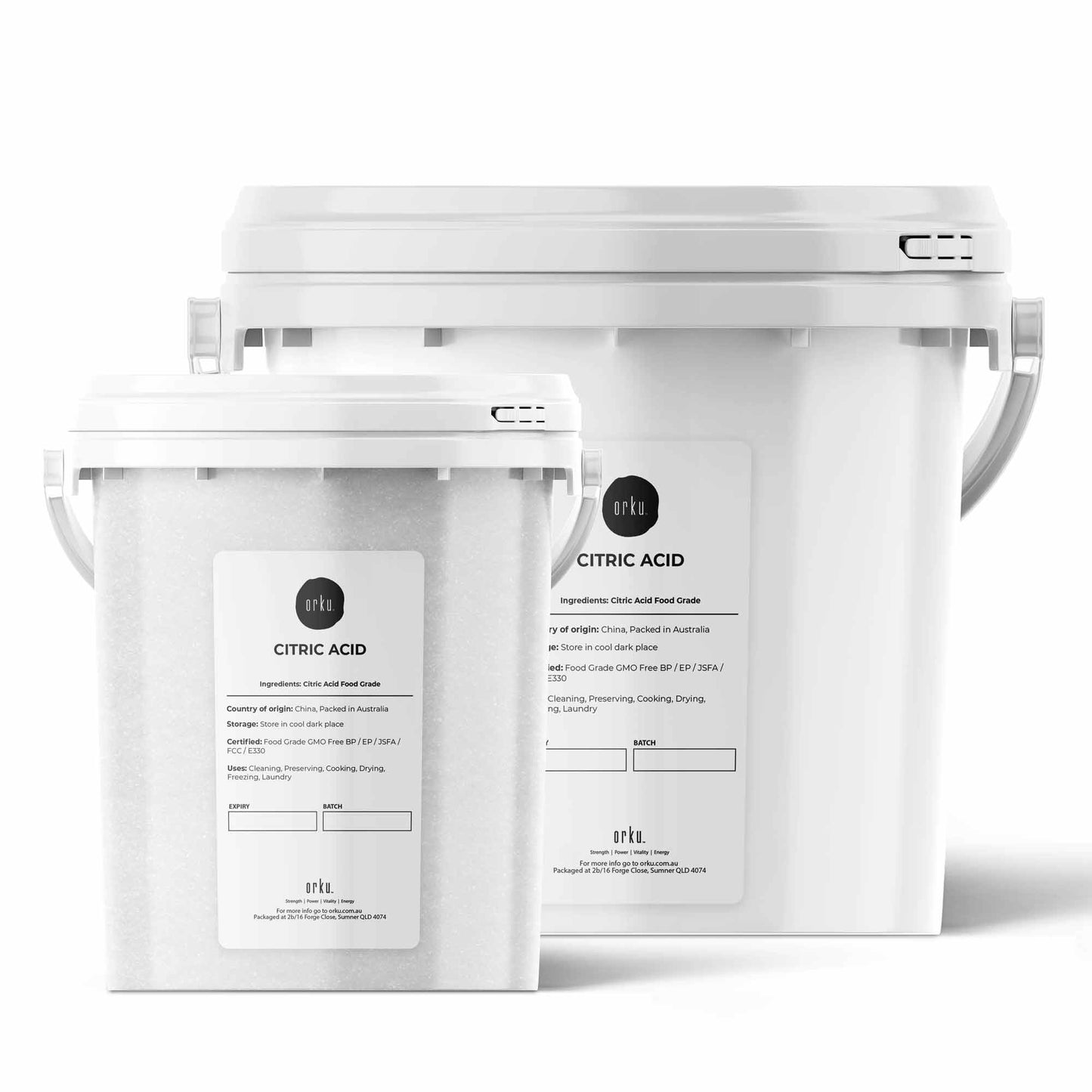 Citric Acid Powder - Resealable Tubs Food Grade Anhydrous GMO Preservative Free-0