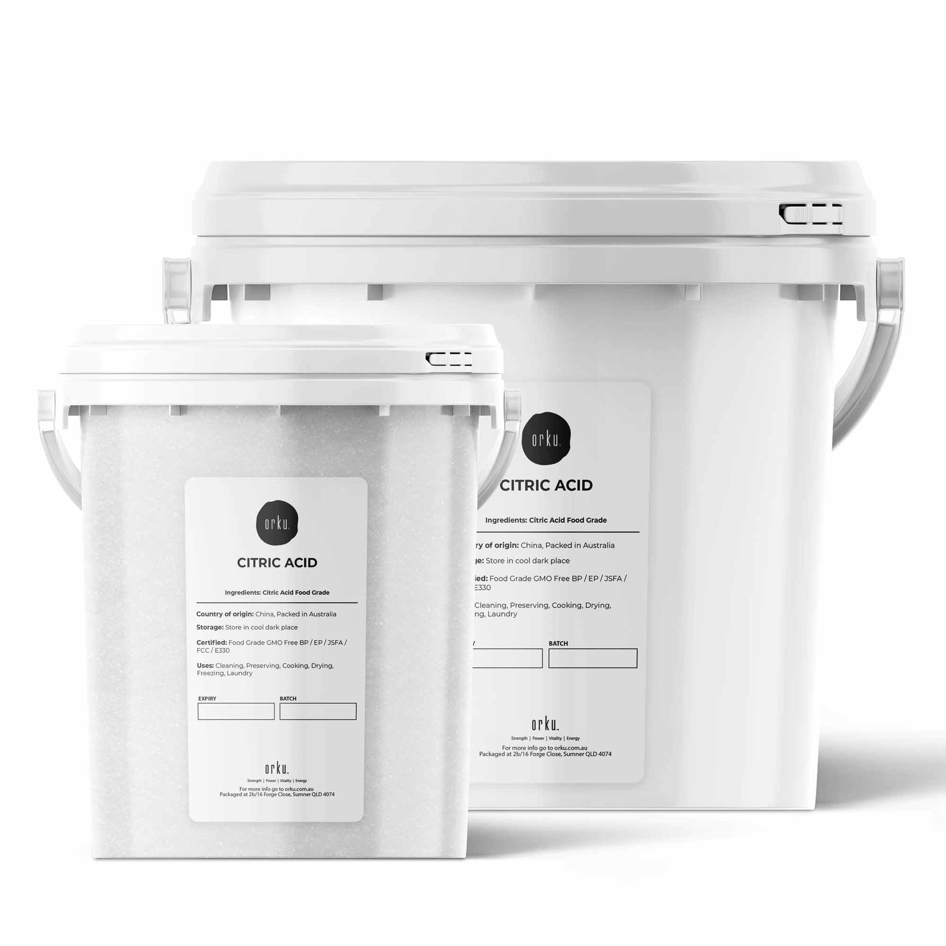 Citric Acid Powder - Resealable Tubs Food Grade Anhydrous GMO Preservative Free-0