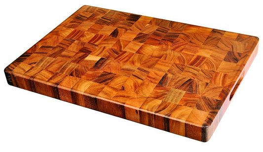Davis & Waddell Acacia Wood End Grain Cutting Board Chopping Serving - 50x35cm-0