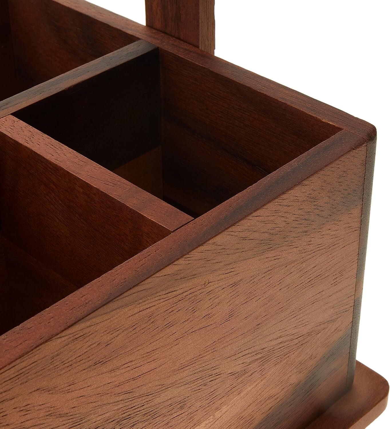 Davis & Waddell Acacia Natural Wood BBQ Barbecue Caddy 27 X22 X12cm-3