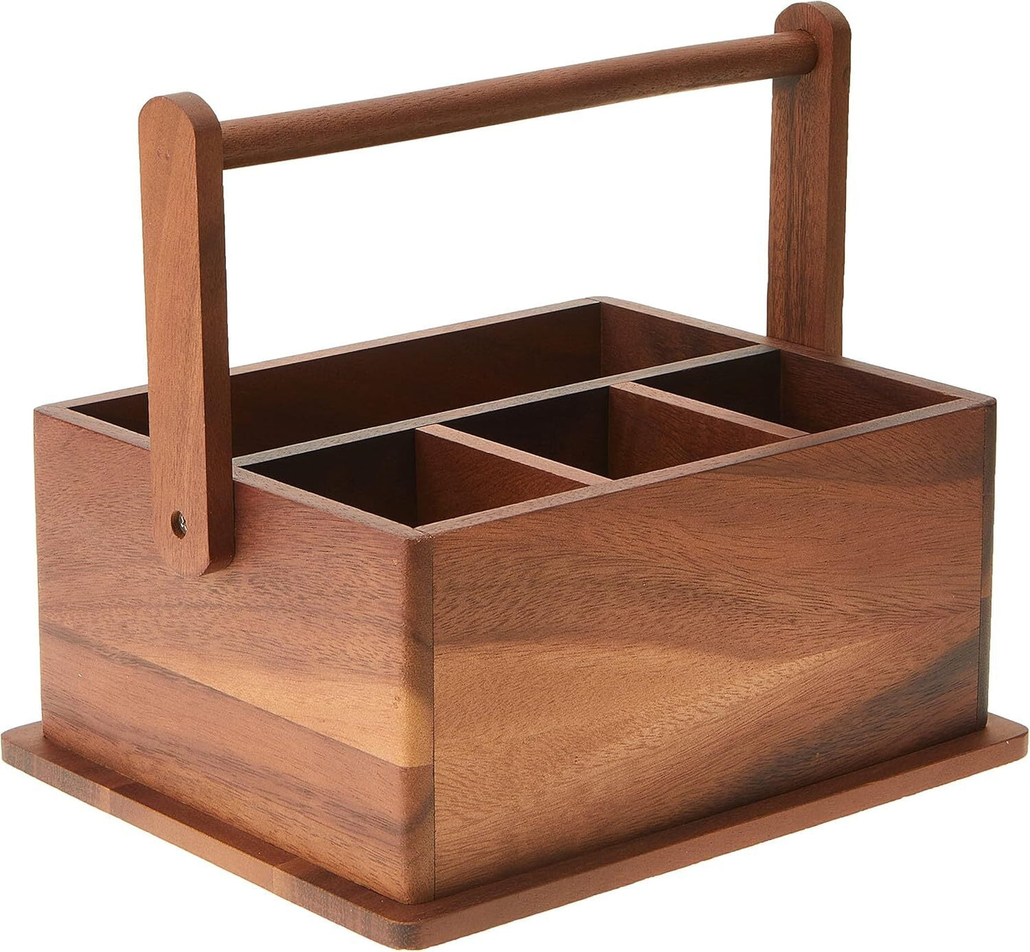 Davis & Waddell Acacia Natural Wood BBQ Barbecue Caddy 27 X22 X12cm-0
