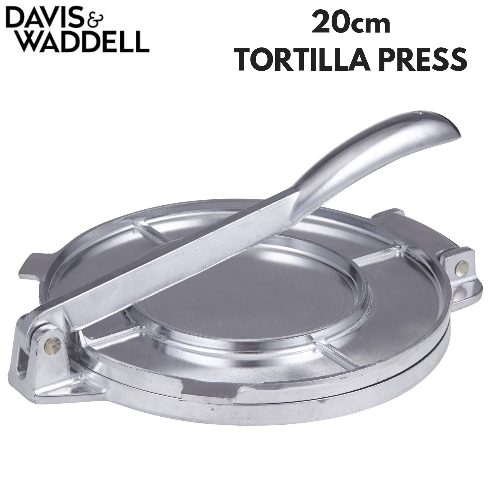 Davis & Waddell Fiesta 20cm Tortilla Press Maker Tool Kitchen Aluminium Alloy-1