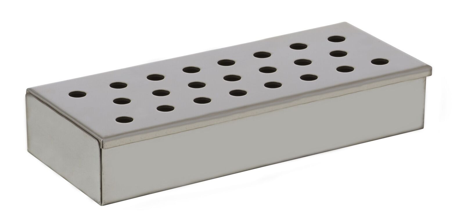 Davis & Waddell Woodchip Smoker Box Stainless Steel 24 X10 X4.5cm-0