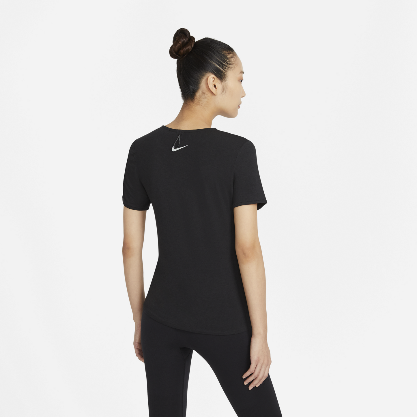 Nike Womens Run Division City Sleek Short Sleeve Top - Black-2