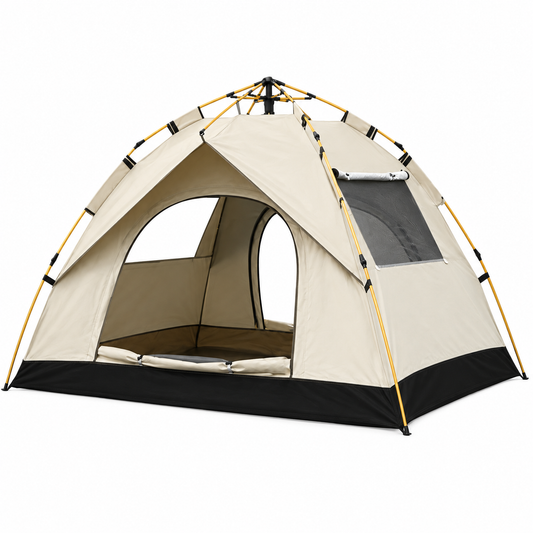 Tasman 4 Person Tent Camping Hiking Festival Sleeping (Two Doors, Two Windows)