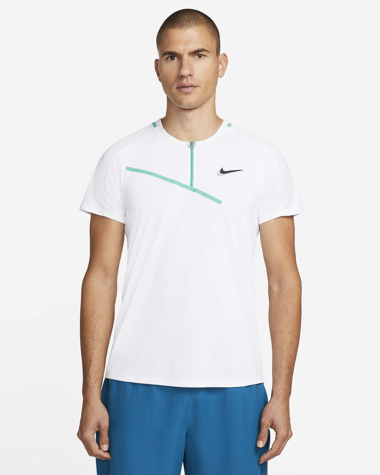 Nike Court Slam Mens Tennis Polo Top T Shirt Tournament-1
