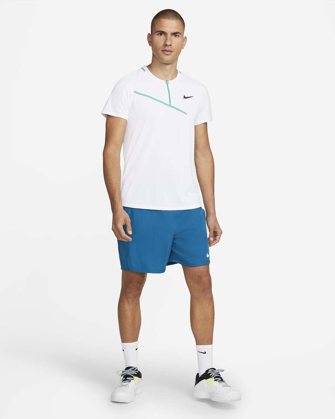 Nike Court Slam Mens Tennis Polo Top T Shirt Tournament-4