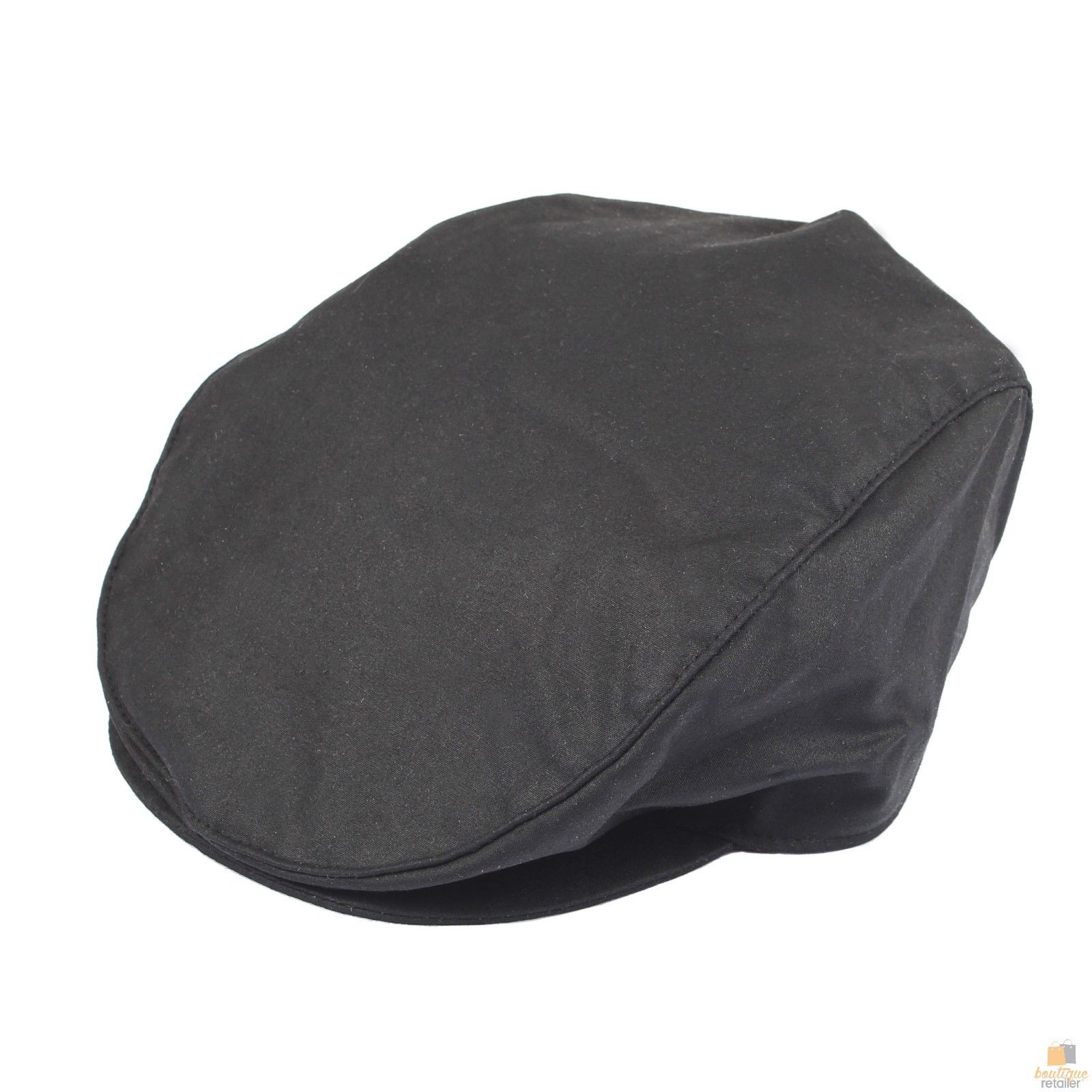 DENTS Halley Stevenson Waxed Cotton Flat Cap Ivy Hat Driving Cabbie 1-2109 Lined-5