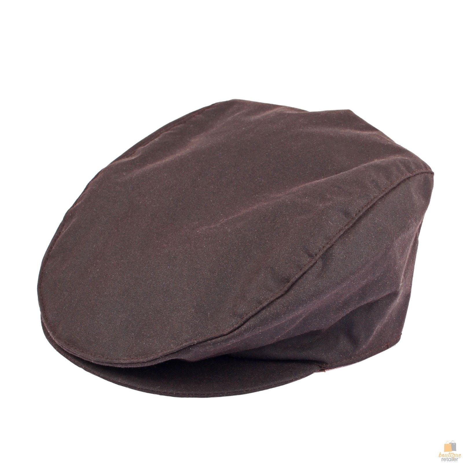 DENTS Halley Stevenson Waxed Cotton Flat Cap Ivy Hat Driving Cabbie 1-2109 Lined-6