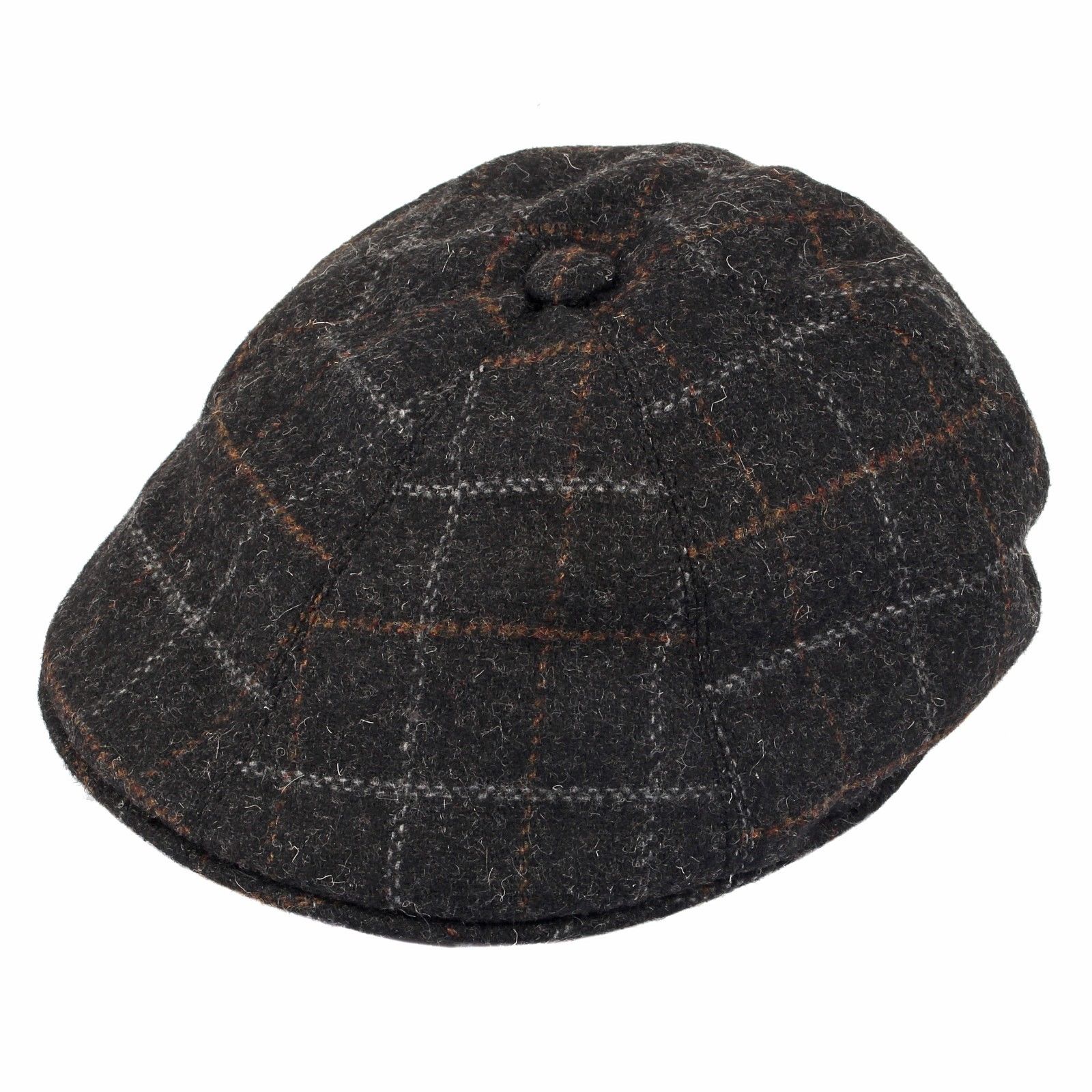Dents Window Pane Check Driver Cap Driving Cabbie Quilted Satin 1-3037-2