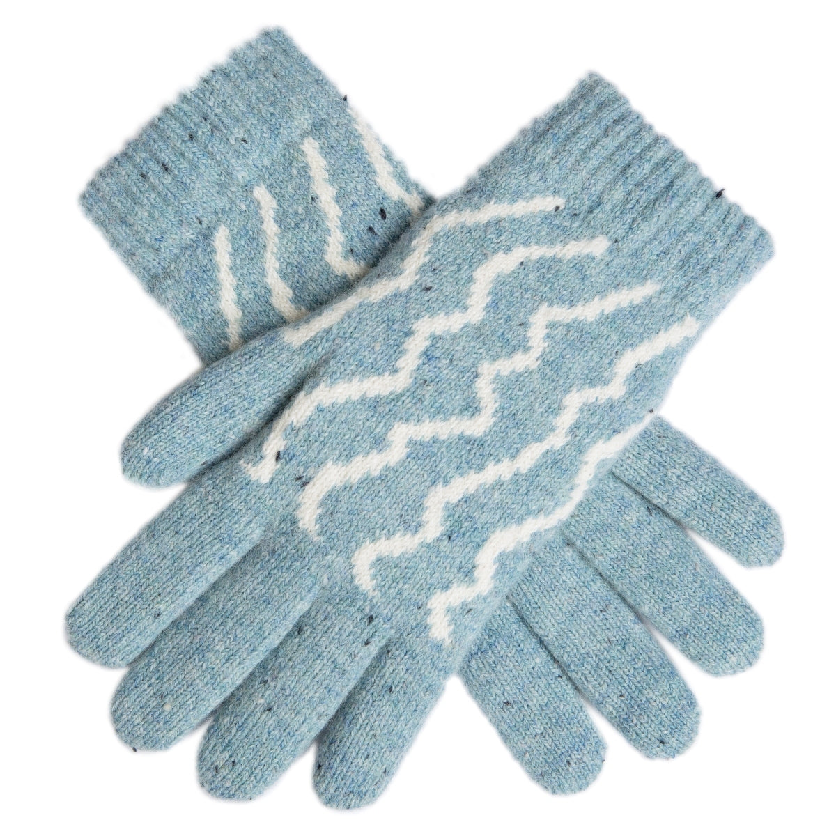 Dents Premium Womens Striped Knitted Gloves Warm Winter Knitted Pattern-2