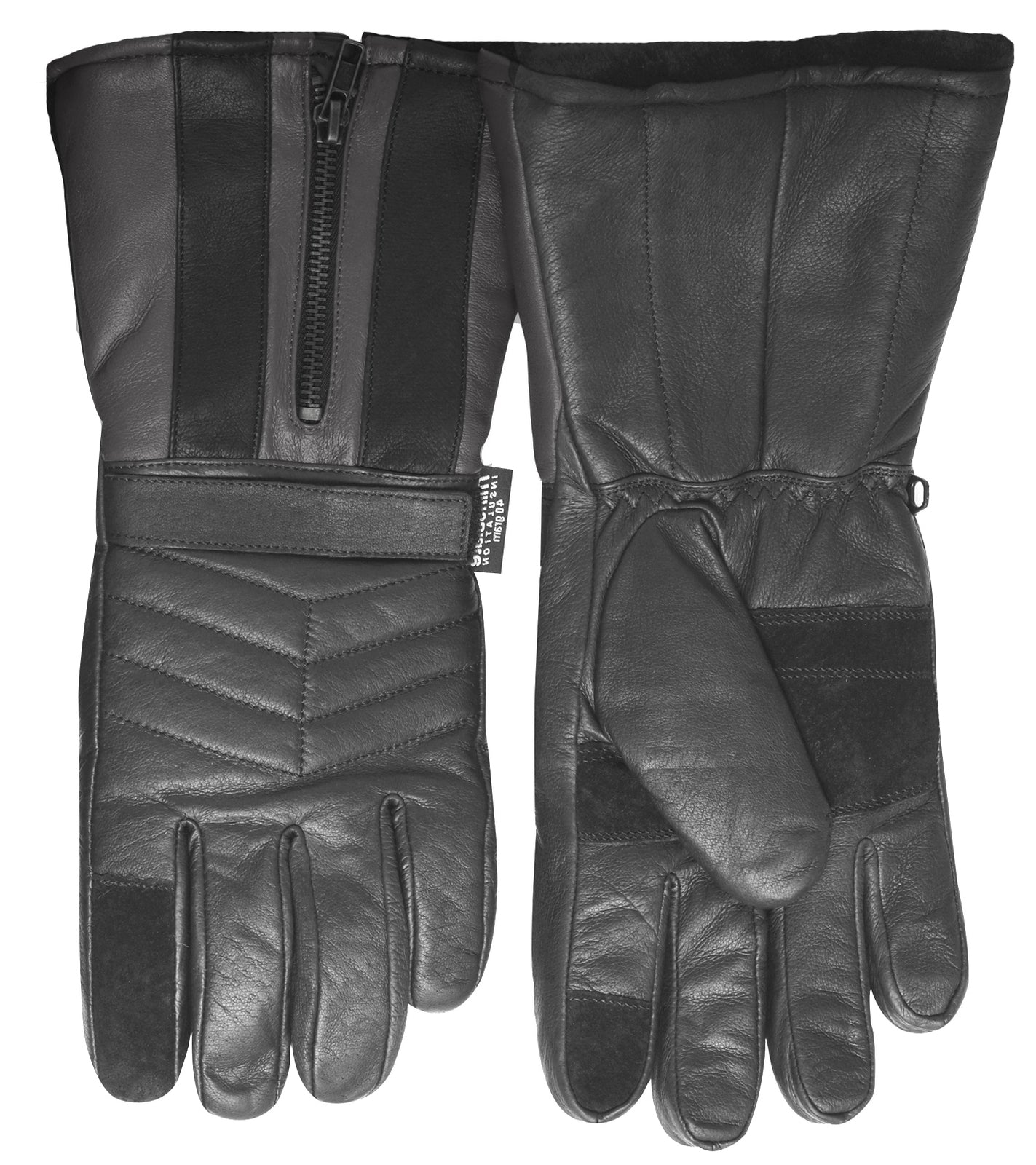 3M Winter Motorbike Bike Waterproof Gloves Leather Motor Bicycle Motorcycle - Black-8