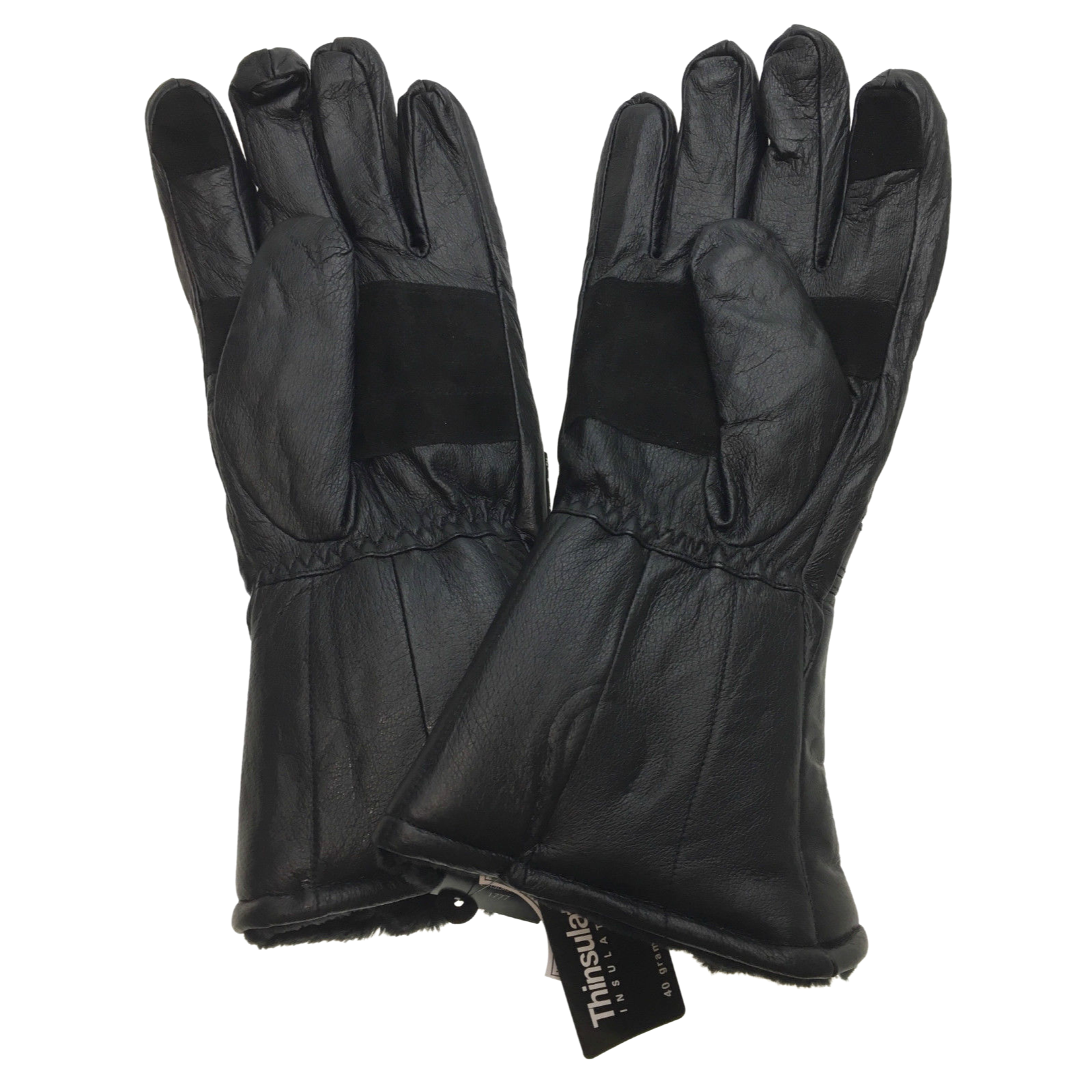 3M Winter Motorbike Bike Waterproof Gloves Leather Motor Bicycle Motorcycle - Black-3