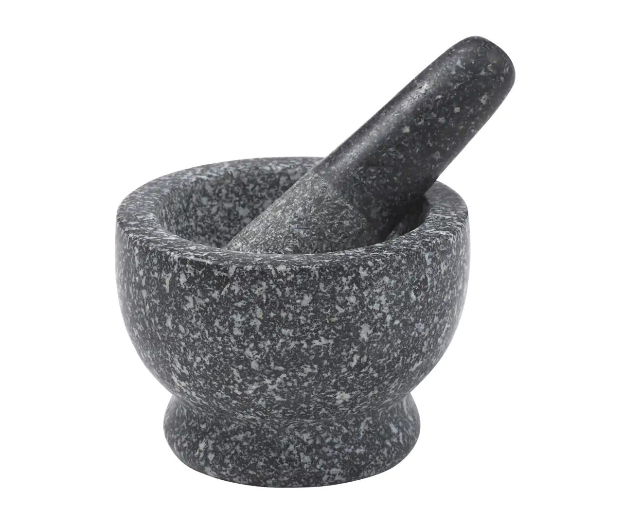 Davis & Waddell Traditional Granite Mini Mortar & Pestle Grey 9x9x6.5cm-0