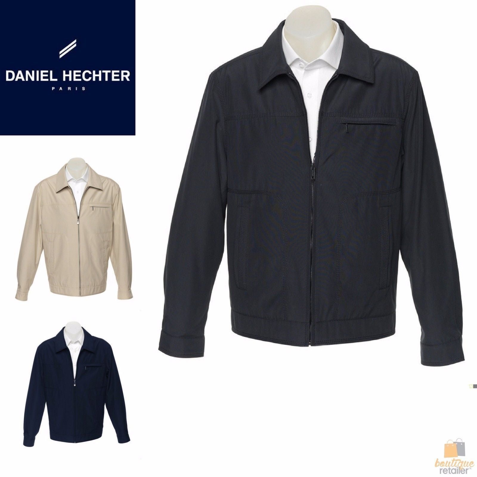 Daniel Hechter Mens Sam Jacket Coat Full Zip Lined Blazer Warm Winter Casual-1