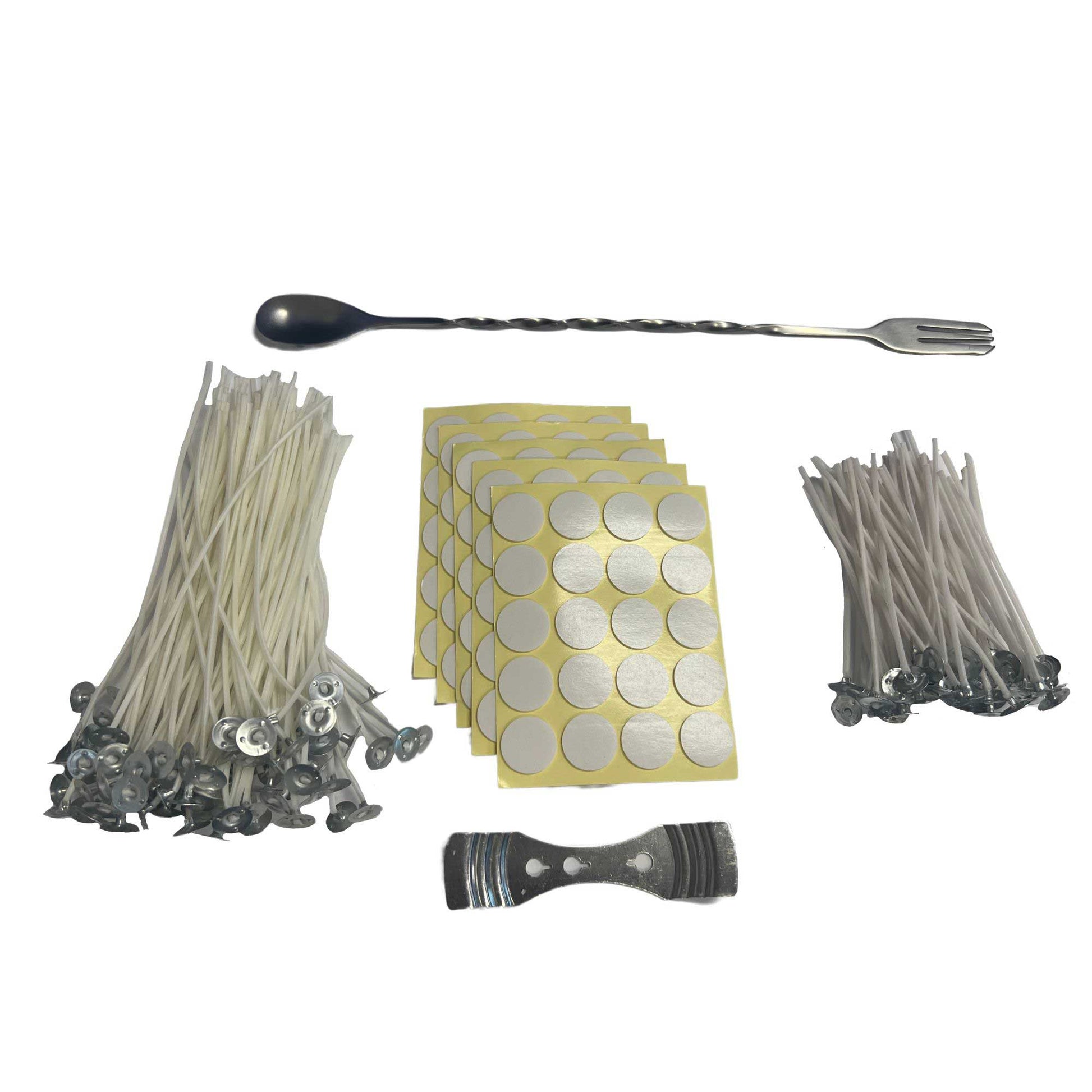 DIY Candle Making Accessories - Metal Stirrer Wicks Stickers Wax Core-0