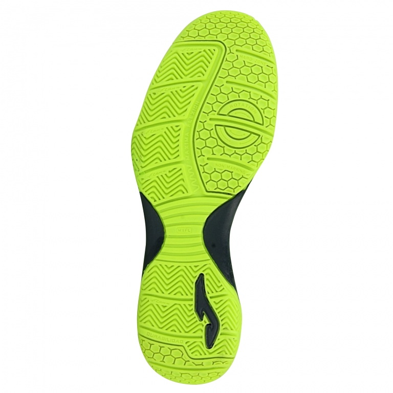 Joma Dribling 821 Indoor Futsal Shoes Football Boots in Green Fluro