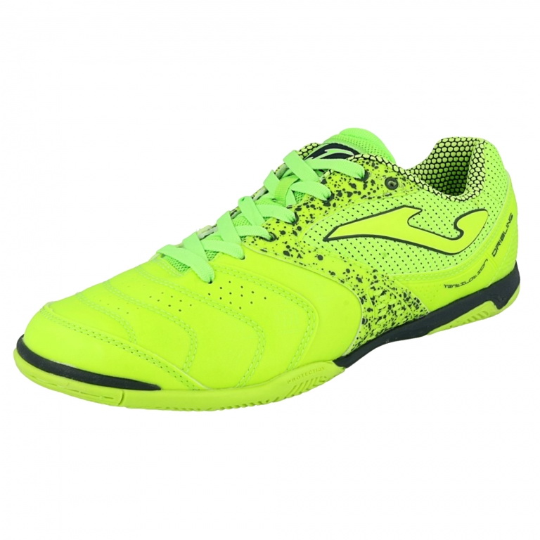 Joma Dribling 821 Indoor Futsal Shoes Football Boots in Green Fluro